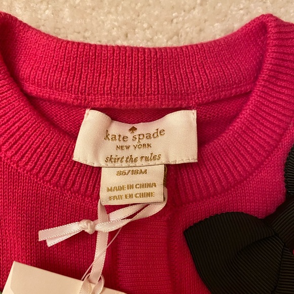 NWT - Pink Kate Spade Sweater - 18M - Picture 2 of 2